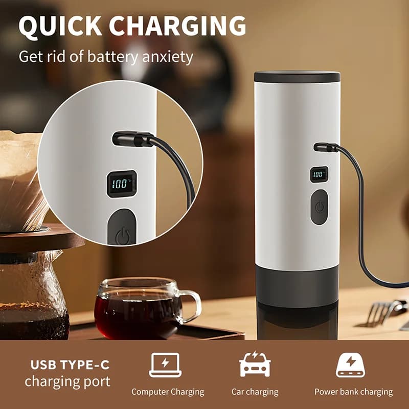 Портативная электрическая кофеварка 7800mAh